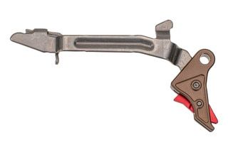 Overwatch Precision Glock Gen 1-4 9/40/357 TAC Trigger in FDE/Red